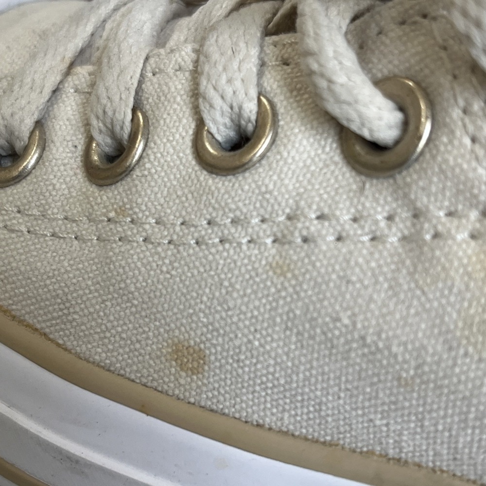 Converse Chuck Taylor All Star Madison Metallic Gold Off White Canvas Shoes Sz 8 - Picture 13 of 14